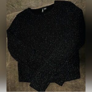 Only Black Stretch Sparkle Top! Never Worn.